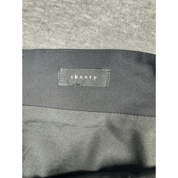 Theory Women's Pencil Skirt With Slit Black Size 10 Size 31 Waist - Picture 2 of 8